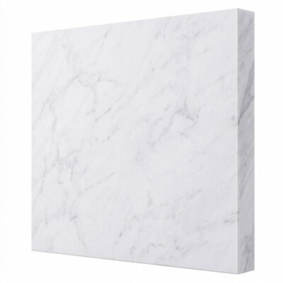 Plateau de cuisine en quartz blanc marbré veines fines, réf. 102607-1 – EDS Sénégal