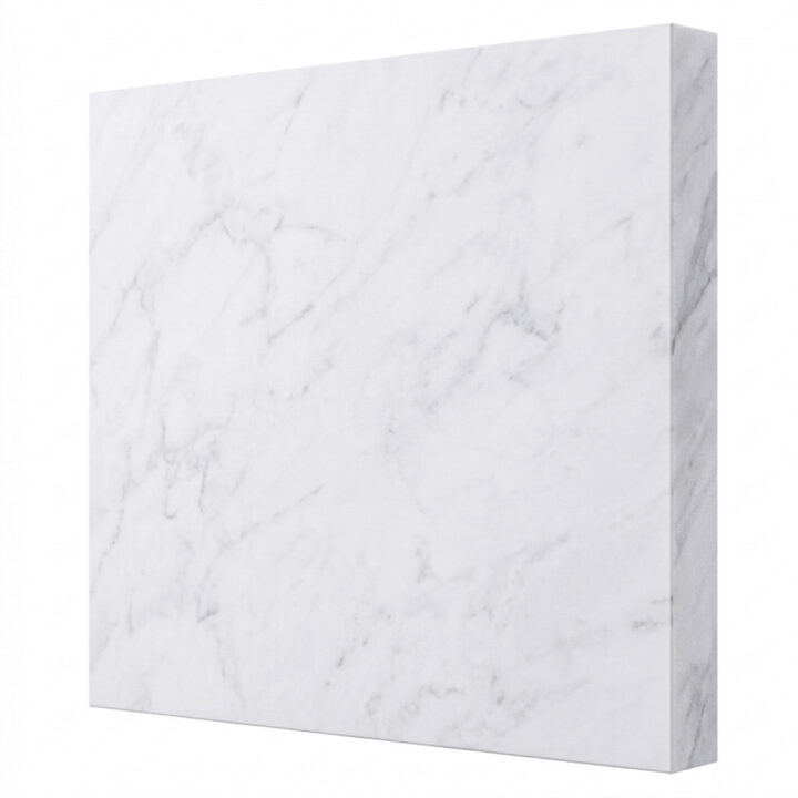 Plateau de cuisine en quartz blanc marbré veines fines, réf. 102607-1 – EDS Sénégal