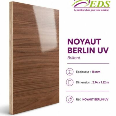Contreplaqué mélaminé Noyer Berlin UV brillant – EDS Sénégal