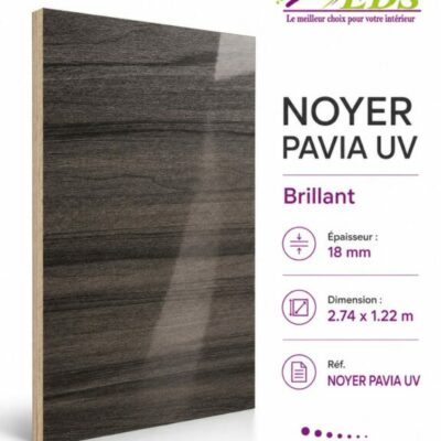 Contreplaqué mélaminé Noyer Pavia UV brillant – EDS Sénégal