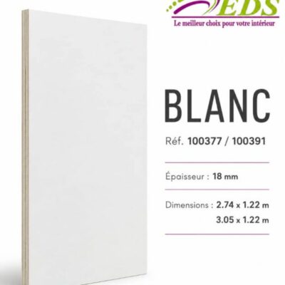 Contreplaqué mélaminé Blanc 100377 / 100391 – EDS Sénégal