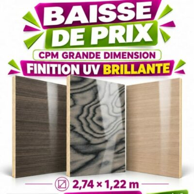 Promo CPM grande dimension finition UV brillante : 40 000 F CFA au lieu de 43 000 F CFA – EDS