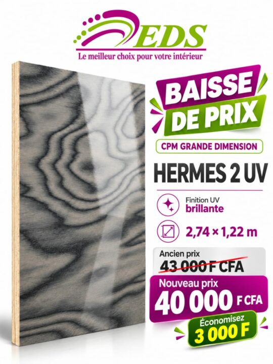Promo CPM grande dimension Hermes 2 UV brillant : 40 000 F CFA au lieu de 43 000 F CFA – EDS