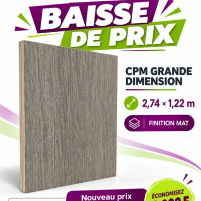 Promo CPM grande dimension Dantley Grey (mat) : 34 000 F CFA au lieu de 37 000 F CFA – EDS