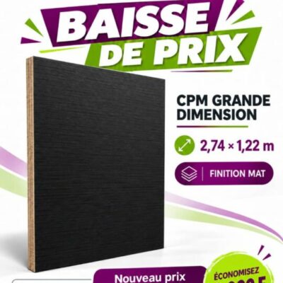Promo CPM grande dimension Black (mat) : 34 000 F CFA au lieu de 37 000 F CFA – EDS
