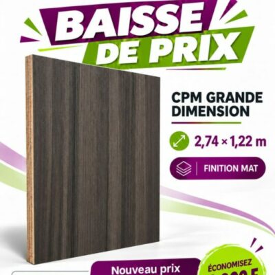 Promo CPM grande dimension Pavia Walnut (mat) : 34 000 F CFA au lieu de 37 000 F CFA – EDS