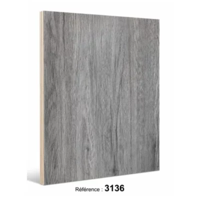 Contreplaqué mélaminé référence 3136, décor bois gris anthracite – EDS Sénégal