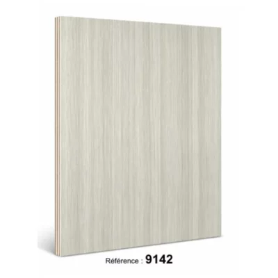 Contreplaqué mélaminé référence 9142, décor gris clair bois – EDS Sénégal
