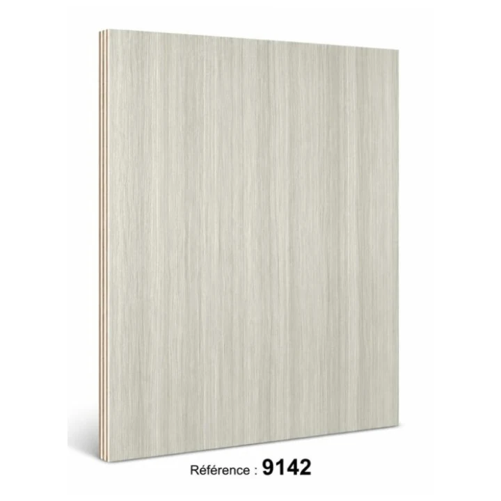 Contreplaqué mélaminé référence 9142, décor gris clair bois – EDS Sénégal